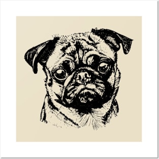 Pug Posters and Art